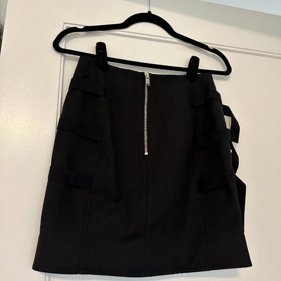 Dion Lee Lace Slider Bustier Corset Cropped Top & Skirt Set Buckle Detail Black - Picture 15 of 16